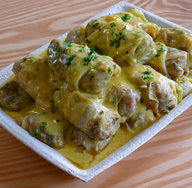 Stuffed Cabbage Leaves, Logs and Cabbage Heart Aglaia's Table οn Kea