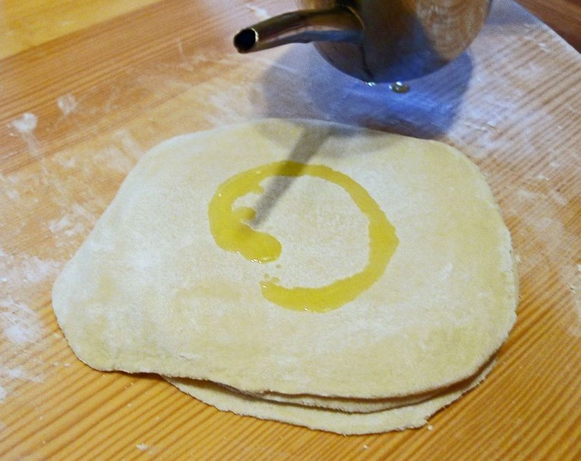 Pita Fyllo dough piece