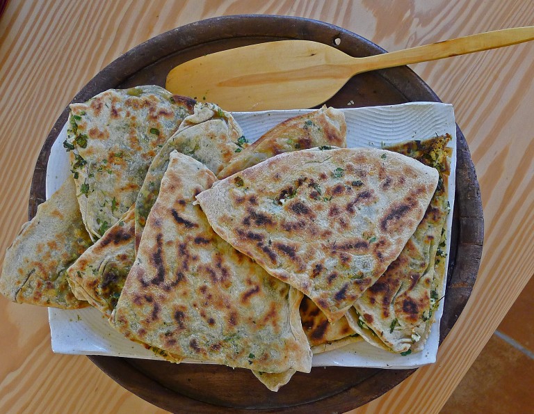 Spinach, Herb and Feta Skillet Pies (Gözleme) Aglaia's Table οn Kea