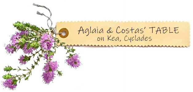 Aglaia's Table οn Kea Cyclades